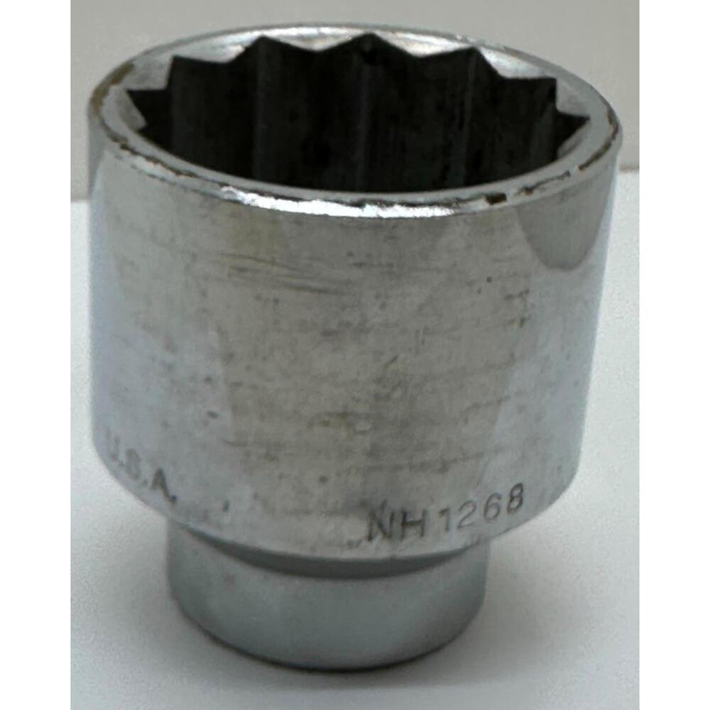 NAPA Tools NH1268 Chrome Socket 2-1/8” 3/4” Drive 12 Point Made in USA